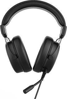 Immagine prodotto HP DHE-8005N Kophörer mit Mikrofon, wire, schwarz, 2.0, unterbeleuchtet, 3.5 mm jack + USB (Cablato)