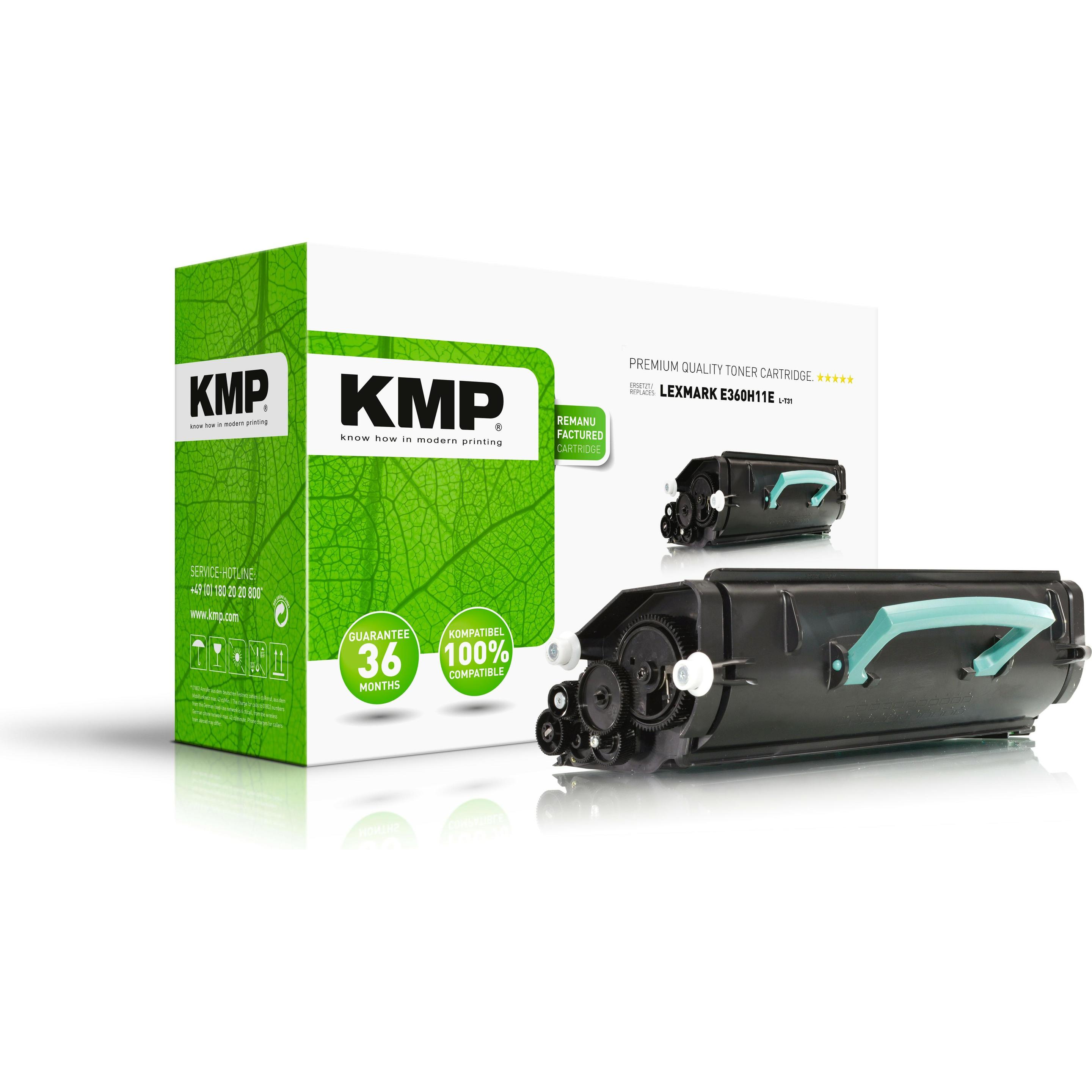 KMP, Toner, Toner ersetzt E360H11E/ E360H21E (BK)