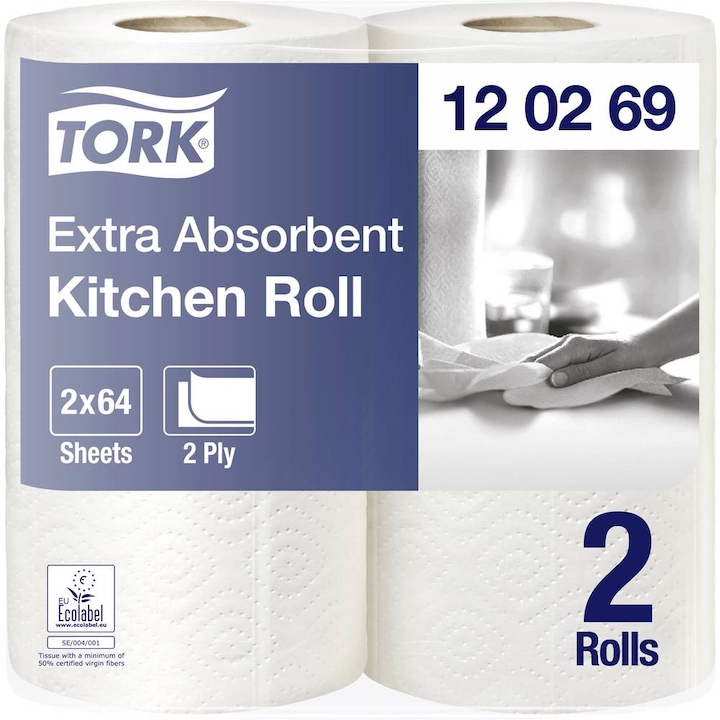 Immagine prodotto Tork Kitchen Roll 15.3m 24 Rolls (1536 x)