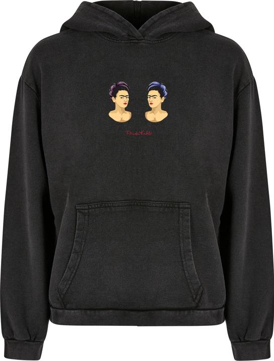 Immagine prodotto Merchcode Donna Frida Kahlo - Felpa con cappuccio oversize lavata con acido The Two Fridas - 178039 (XXL)