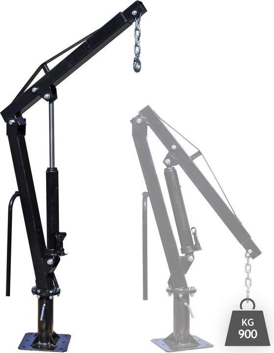 Immagine prodotto Wiltec Gru di prelievo Gru di carico 1800mm 900kg Ralla a 360° Montaggio a pavimento dell'officina