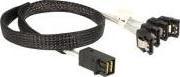 Actual product image Delock Dellock SAS cable: SFF-8643- 4xSATA, 0.5m
