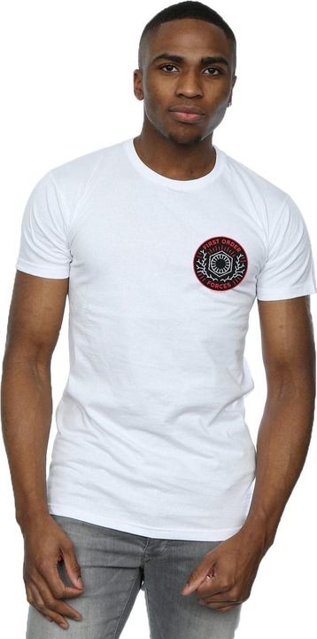 Actual product image Star Wars Mens The Rise Of Skywalker First Order Forces Breast Print T-Shirt (5XL)