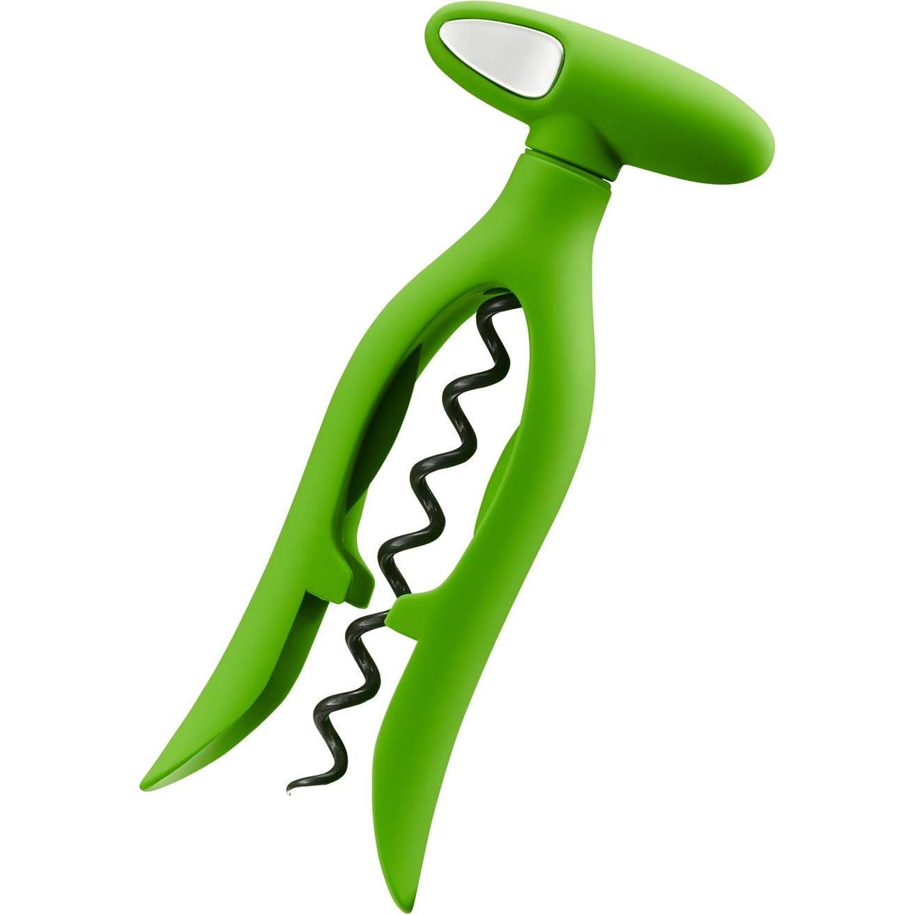 GEFU Korkenzieher, Flaschenöffner, Grün