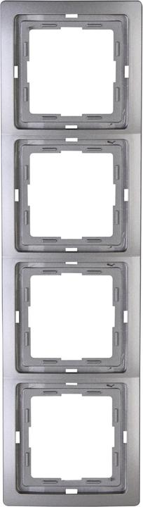 Actual product image Kopp Cover frame Venice 4-gang platinum