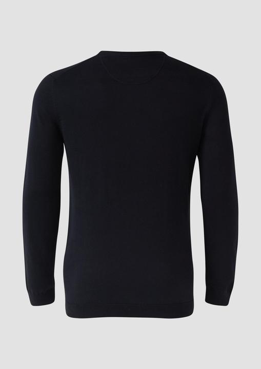 Produktbild s.Oliver Strickpullover Baumwollpullover mit Logo-Stickerei (XXL)