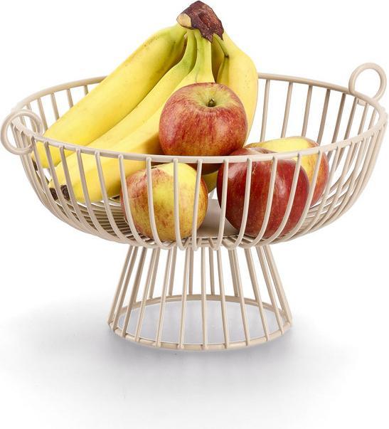 Productafbeelding Zeller Present Fruitmand, metaal, beige