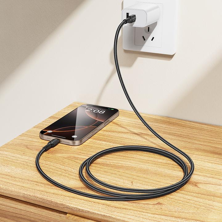 Immagine prodotto Borofone Kabel BX116 Certain - Typ C auf Typ C - PD 60W 3A 1 Meter schwarz (1 m, 60 W)