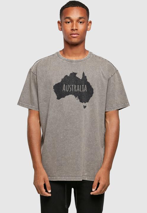 Produktbild Merchcode Australia Acid Washed Heavy Oversize Tee - 112467 (S)