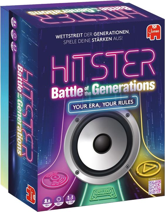 Produktbild Jumbo Hitster - Battle of the Generations (Germany) (Deutsch, 2 - 10 Spieler)
