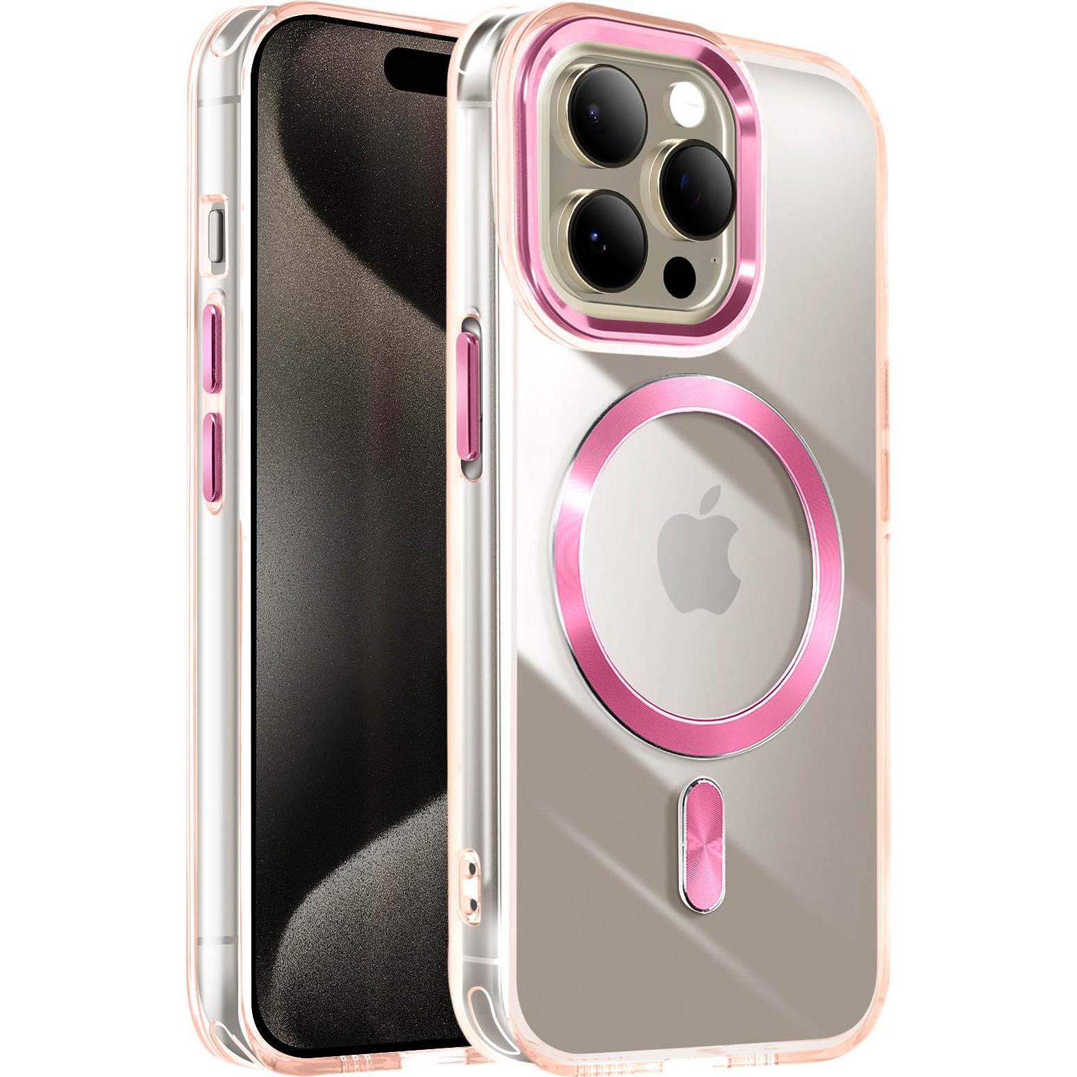 Avizar Cristal Color Case (Apple iPhone 15 Pro Max), Smartphone Hülle, Rosa