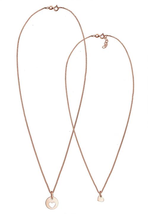 Immagine prodotto Elli Cuore, madre e figlio (Nessuna pietra, Argento 925 Oro rosa, 45 cm)