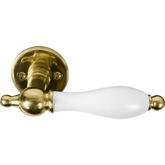 Home It, Maniglia per mobile, Dørgreb i messing - hvidt greb