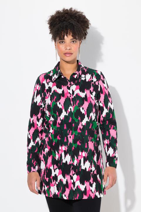 Actual product image Miamoda Jerseybluse, A-Linie, Muster, Langarm (46)
