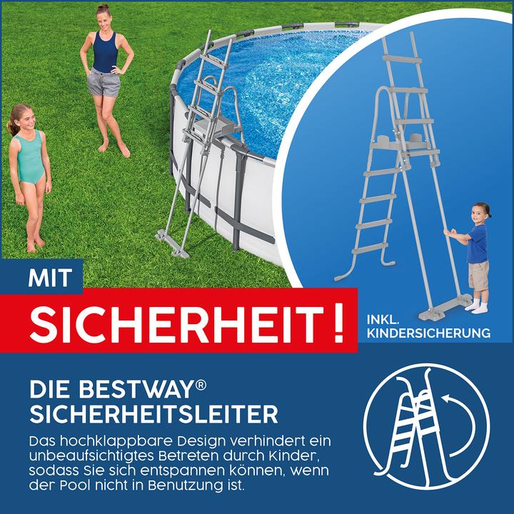 Actual product image Bestway Flip & Lock™ Above Ground Pool Ladder 1.32 m