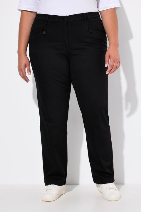 Actual product image Ulla Popken Basic Mony Tapered Leg Stretch Pants (32)