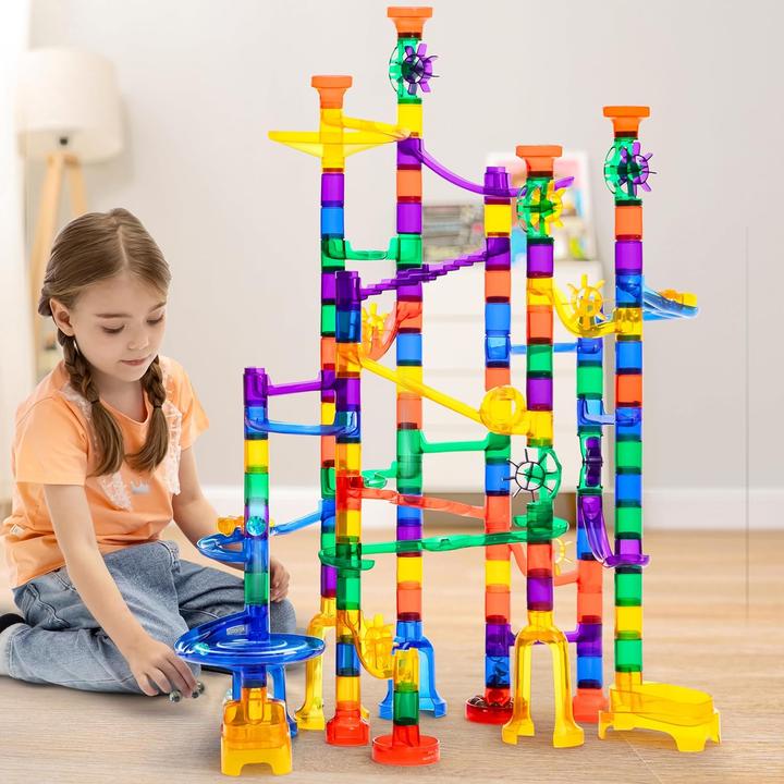 Actual product image Joyin 170 piece multicolor marble run