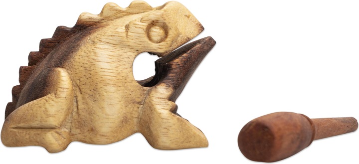 Actual product image Betzold Musik Frog guiro with mallet