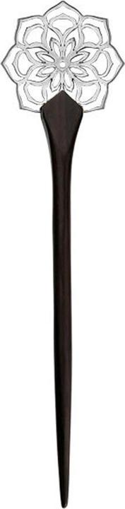 Image du produit Chaotic Trading Haarnadel blühende Blume silber aus Narra Holz