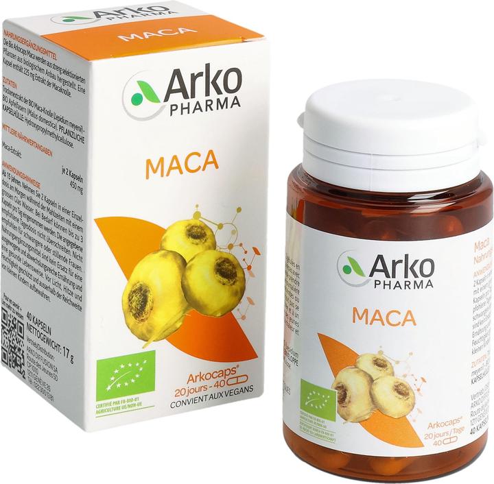 Actual product image Arkopharma Arkocaps Bio Maca Kapseln (40 pcs., Capsules)