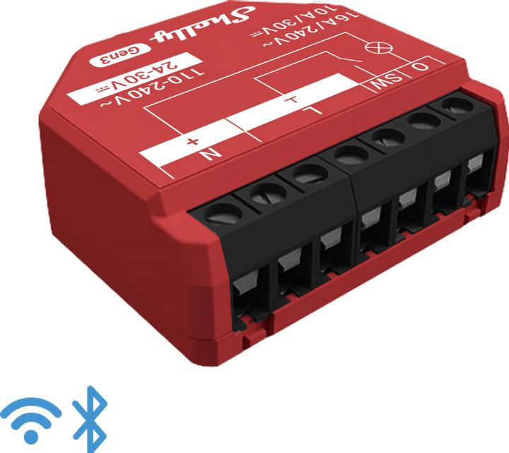 Image du produit Shelly 1PM Gen3 (Actionneur de commutation)