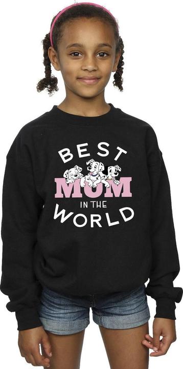 Produktbild Disney 101 Dalmatians Best Mum In The World Sweatshirt Mädchen (128)