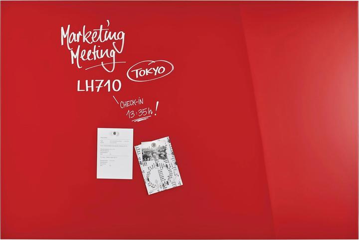 Produktbild Magnetoplan MAGNETOP. Design Glassboard 1500x1000mm 13408006 intensiv-rot (1500 x 1000 mm)