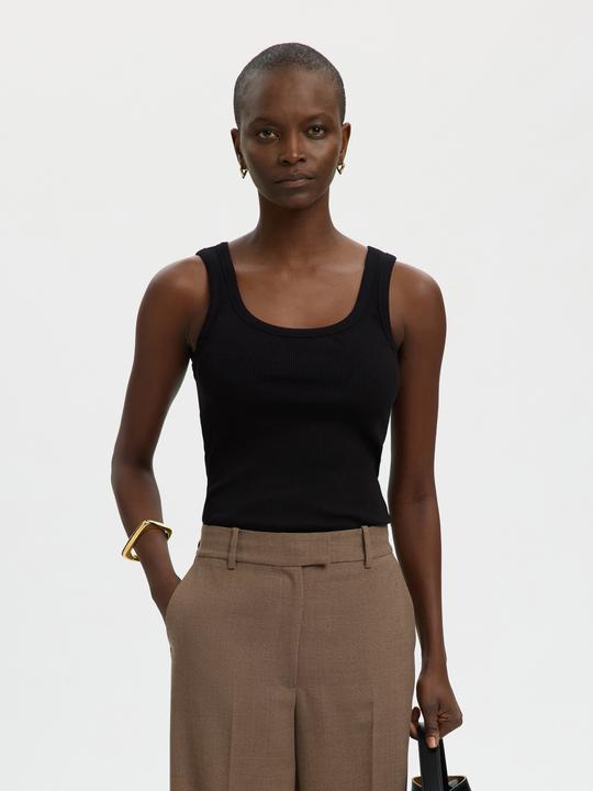 Produktbild Selected Rippmuster Baumwoll Tanktop (3XL)