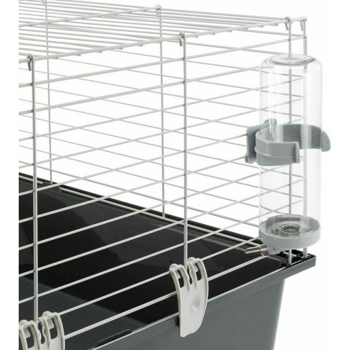 Ferplast Cage à Lapins RABBIT 100, Partie Avant s'ouvrant facilement. Accessoires inclus