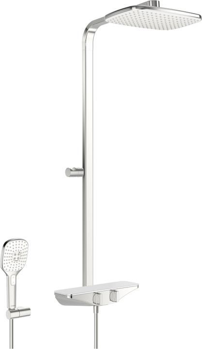 Hansa Emotion Brause-Thermostat Duschsystem für Wandmontage weiss