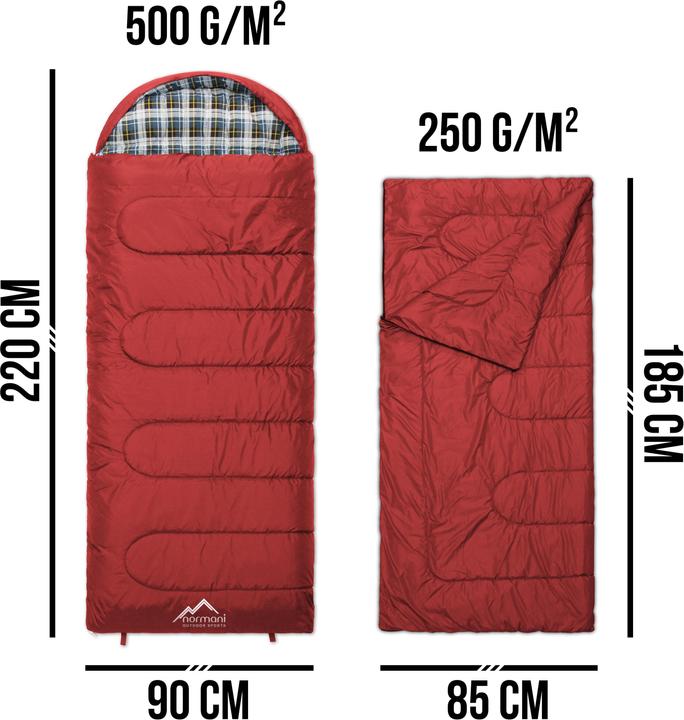Actual product image Normani 4-in-1 sleeping bag Antarctica - 415 (220 cm)