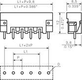 Produktbild Weidmüller Weidmller Leiterplattensteckverbinder SL-SMT 5.08/04/180LF 3.2SN BK BX Inhalt: 100 St. (1838460000