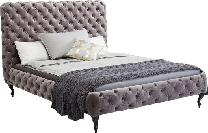 Produktbild Kare Design Bett Desire Silbergrau Hoch 180x200 cm (180 x 200 cm)