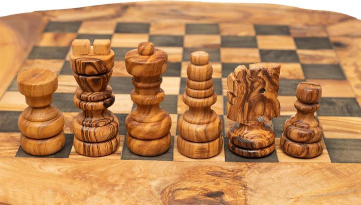 Actual product image Natura Punto Rustic chessboard with pieces