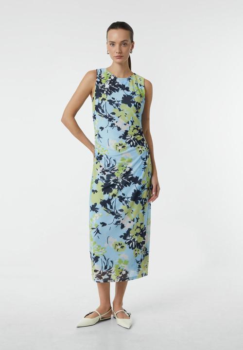 Image du produit Comma Kleid Langes Mesh-Kleid mit Viskosefutter und Raffung (40)