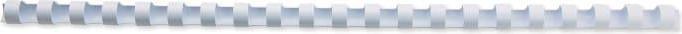 Produktbild GBC Binderücken 8mm, 21 Ringe, weiss, 100 Stk.