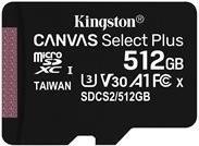 Actual product image Kingston Canvas Select Plus (512 GB, microSDXC, U3, UHS-I)