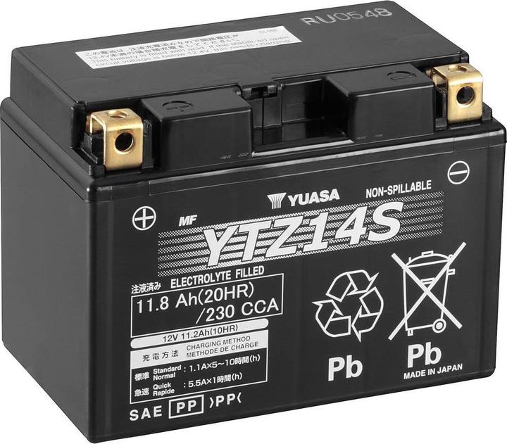 Produktbild Yuasa YTZ14S (12 V, 11.20 Ah, 230 A)