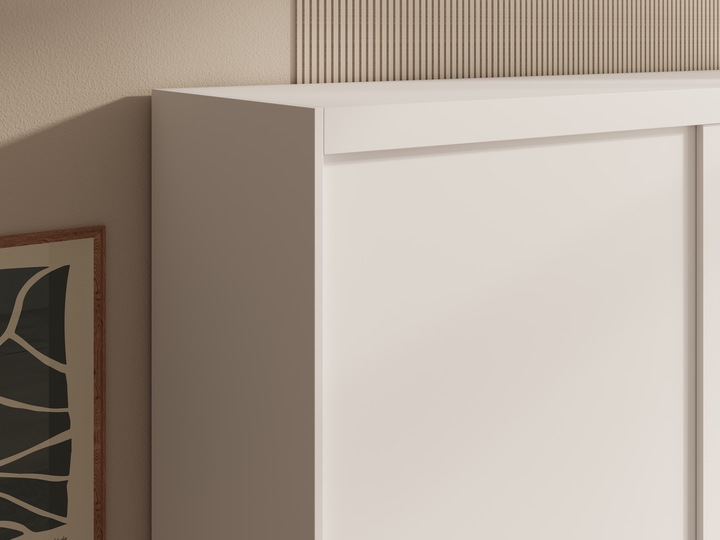 Actual product image ADRK Furniture Sliding-door wardrobe with mirror Hailey 120 (120 x 60 x 205 cm)