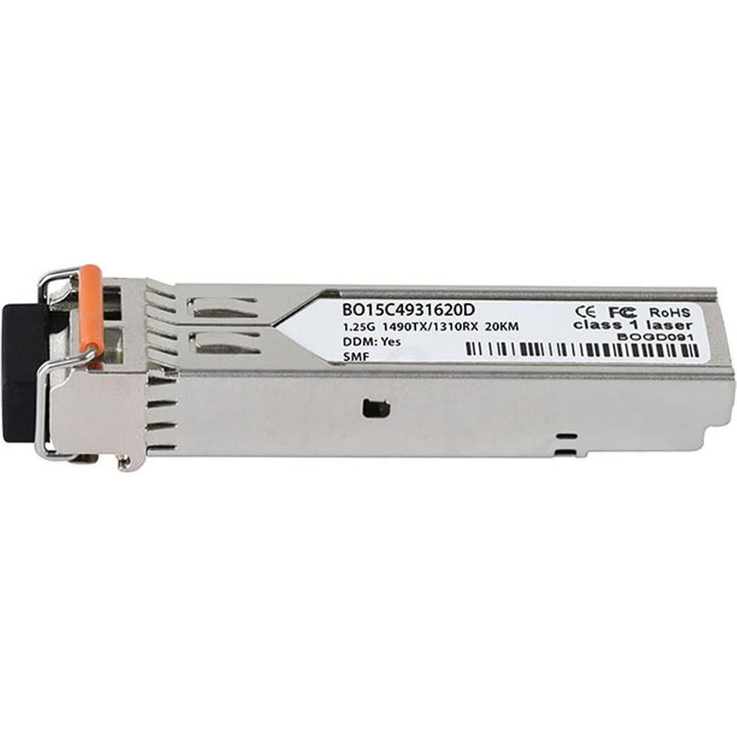 Thumbnail - CBO BO15C4931620D Bidi SFP Transceiver 1000BASE-BX-D 20KM, Transceiver, Silber