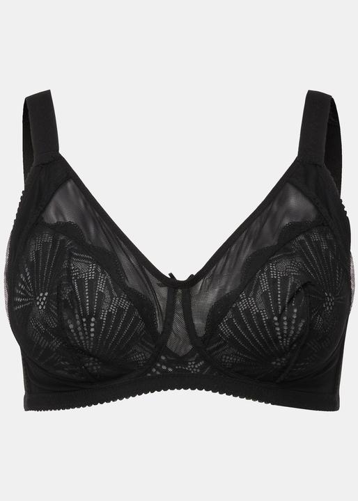 Actual product image Ulla Popken Sheer Mesh Bralette (85 E)