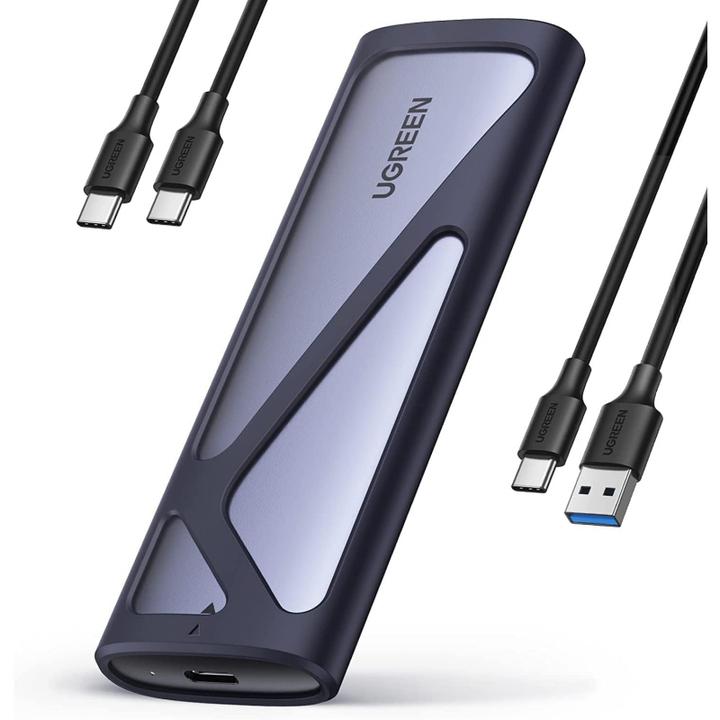 Productafbeelding Ugreen CM400 M.2 SSD behuizing, NVMe, SATA, 10Gbps, USB-C (Grijs) (M.2 2280)