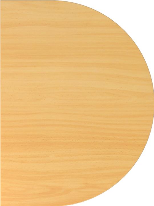 Produktbild Escritorio Anbautisch m.STF/Kons.doppelt 60x80cm Buche/G