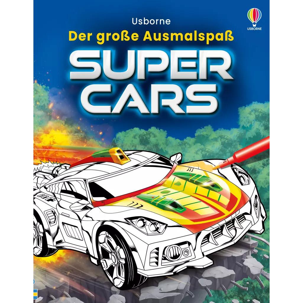 Usborne Publishing Der grosse Ausmalspass: Supercars
