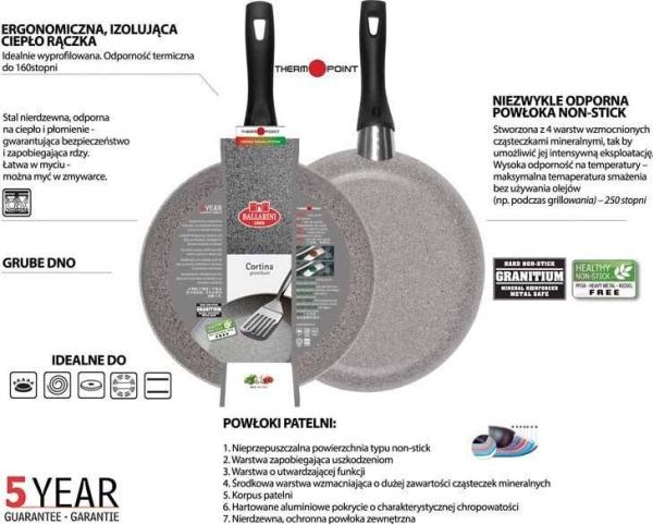 Actual product image Ballarini Cortina Granitium (20 cm, Frying pan, Cast aluminium)