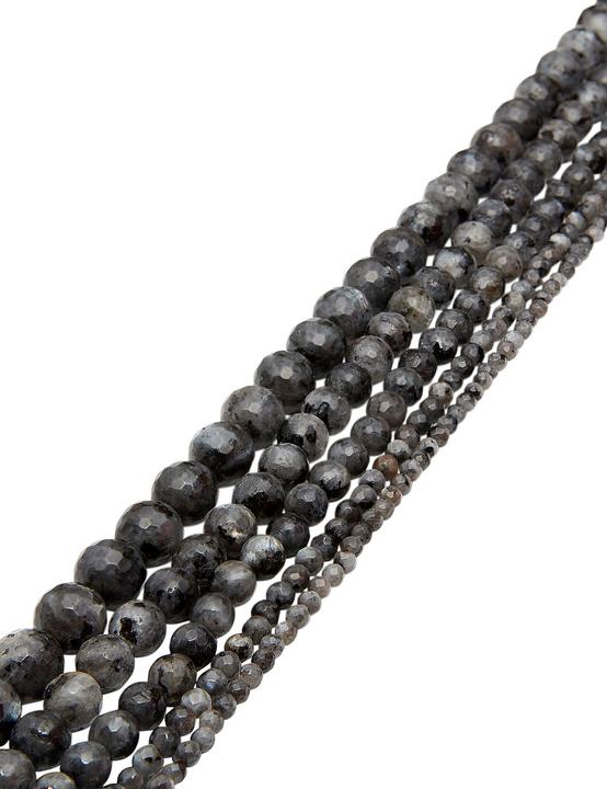 Actual product image Leyda Faceted Gray Labradorite Strand