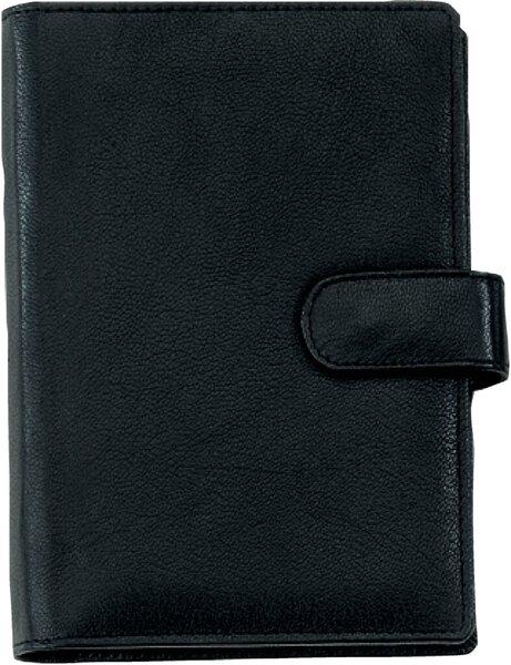 Actual product image Bind T 1 - System planner A6 without calendar, nappa leather, black (A6, English, French, German)