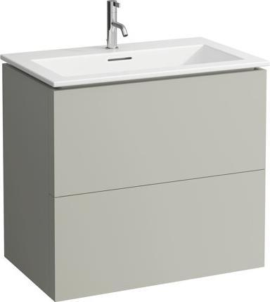 Produktbild Laufen Kartell Kombipack 800, Waschtisch inkl. Waschtischunterbau mit 2 Schubladen, 800x500mm, H8603