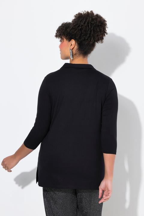 Produktbild Miamoda Blusenshirt, Straight Fit, Hemdkragen, 3/4-Ärmel (42)