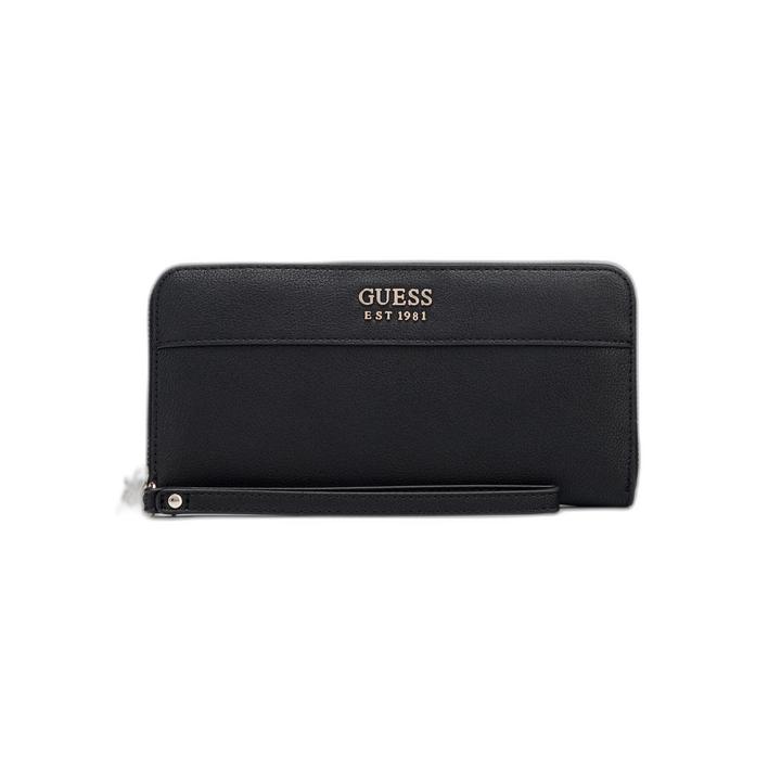 Actual product image Guess Katey, Textile Wallet, SLG Large Zip, Black, For Women